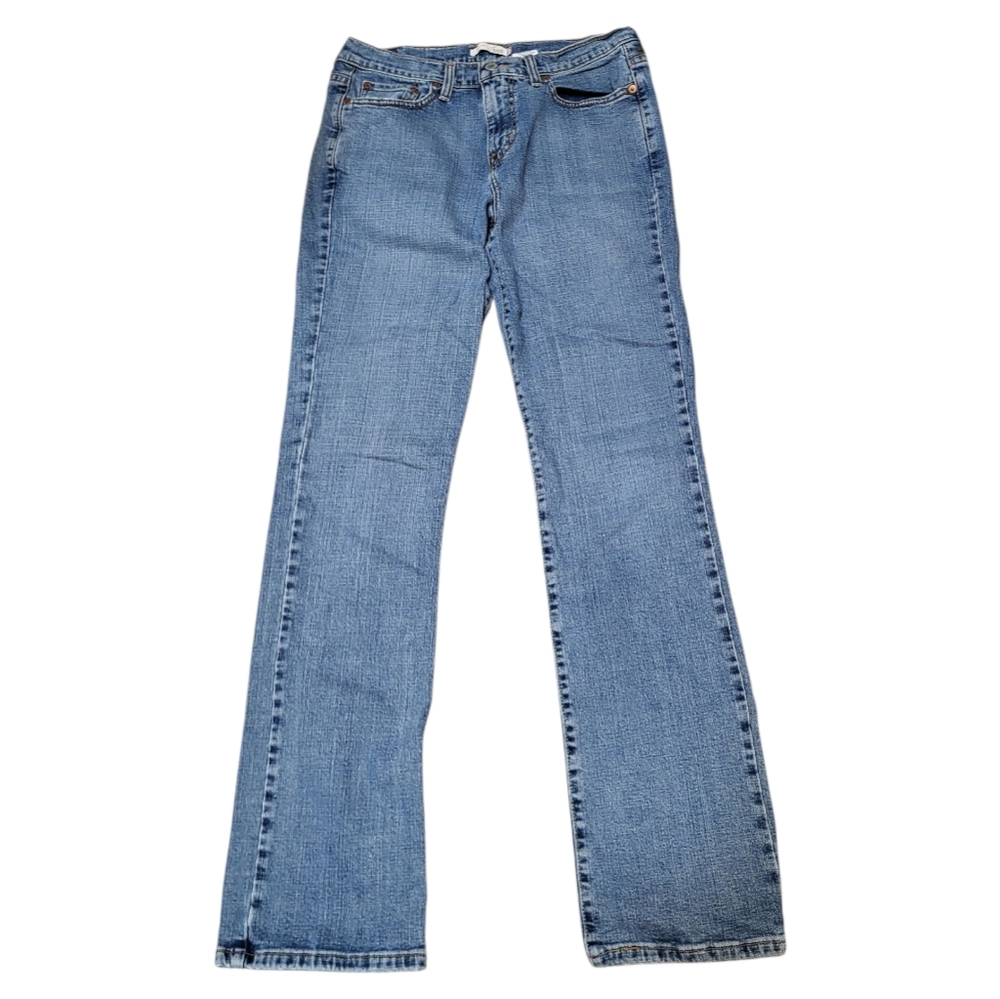 Vintage Levi's Women's Blue Straight Leg 505 Denim Jeans - Size 8L
